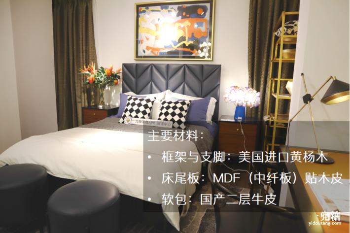 美式轻奢实木床主卧1.8米双人大床,美式实木床现代简约白色1.8米大床