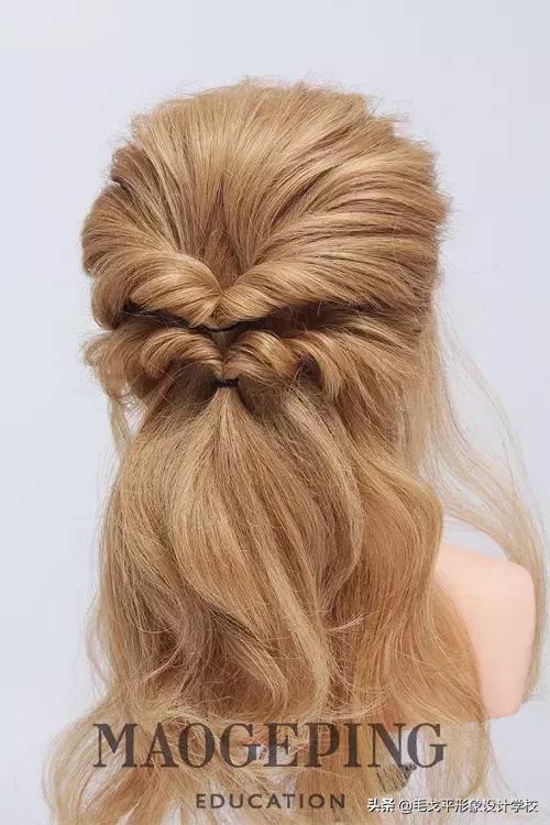 简单高贵晚宴发型步骤,时尚晚宴发型教程