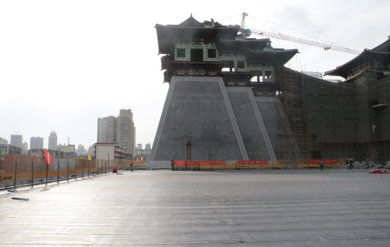 壮观！金拇指助力国内唯一一座礼制最高古城正门建设新进展！