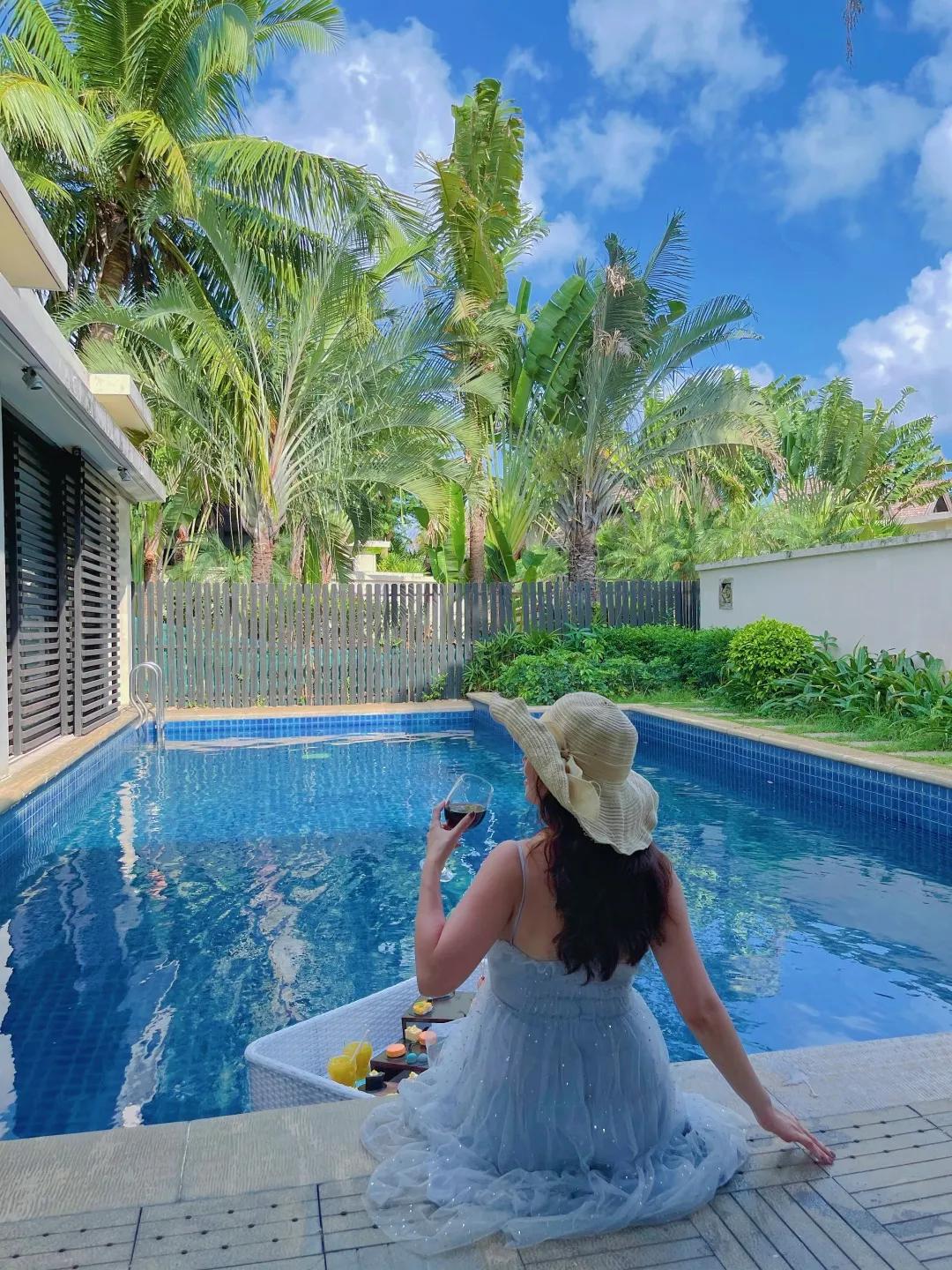 假装在马尔代夫度假,铂尔曼三亚海滩