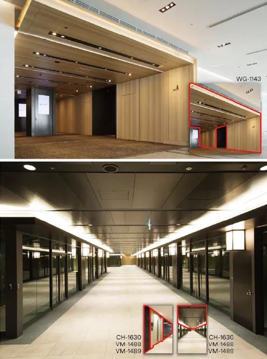 办公室木饰面颜色大全图片,办公室高档木饰面材质