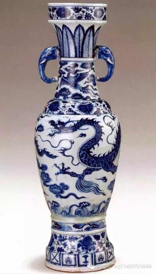 至正型元青花象耳瓶,至正型元青花云龙纹大瓶的含义