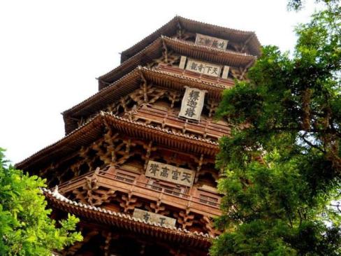 中国第一木塔应县木塔,应县木塔和日本木塔