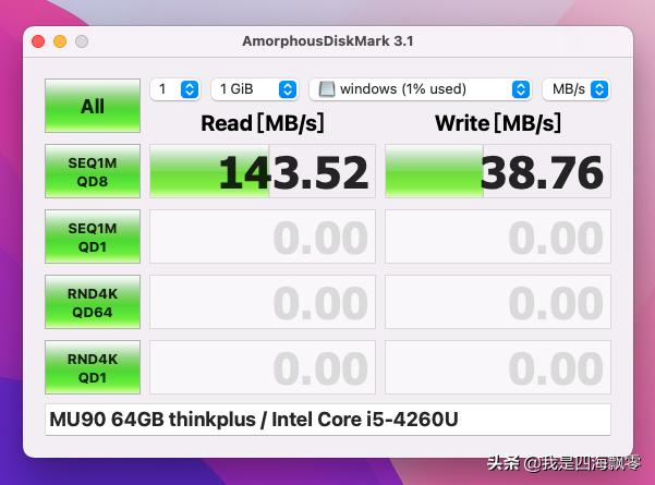 部门发放U盘：ThinkPlusMU90USB-A/USB-C双头U盘64GB测读写性能