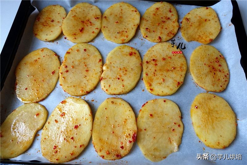 烤薯片家常做法,空气炸锅烤薯片怎么做简单又好吃