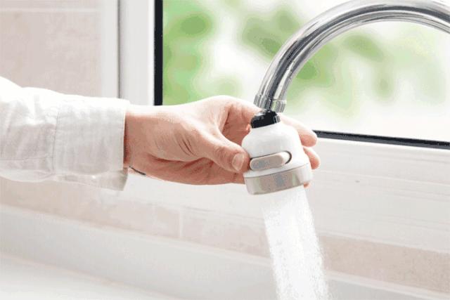 国货新品防溅水花洒，洗碗碟360°一冲即净，1年节省300块水费