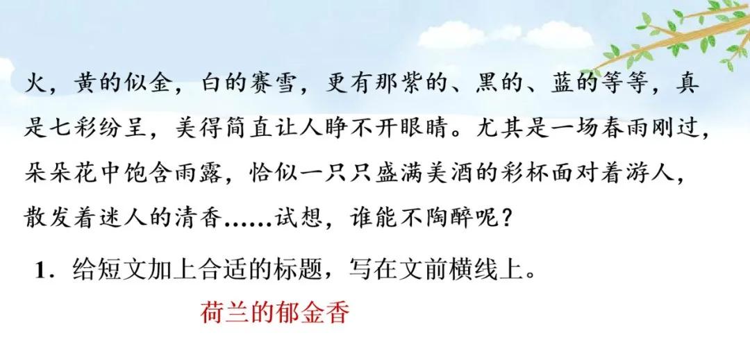 五下语文第19课牧场之国预习笔记,部编版五年级语文下册19牧场之国