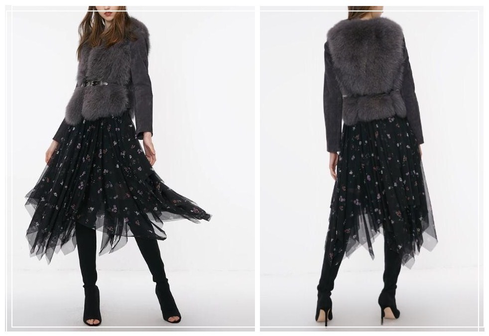 小皮草外套短款搭配气质,短款皮草羽绒服怎么搭配