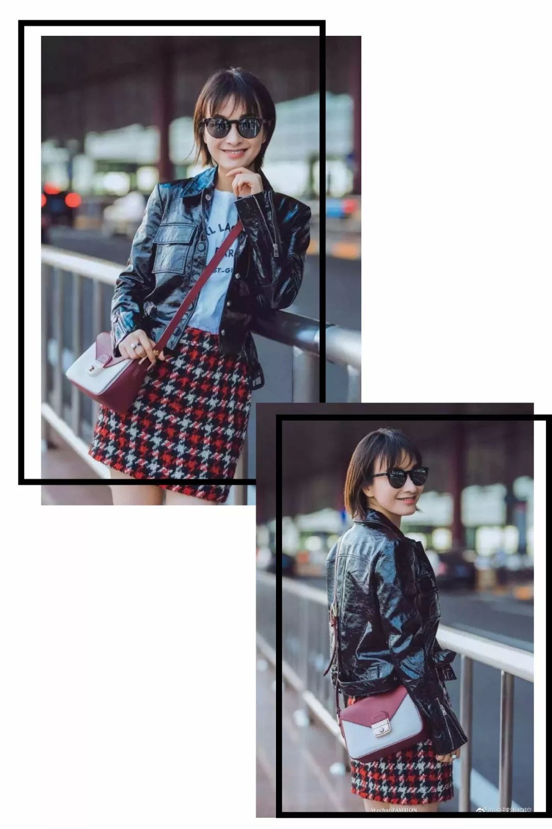 没想到皮夹克还有减龄的作用！“人间芭比”lisa和超模都在穿