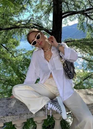 打褶阔腿裤冬,打边阔腿裤