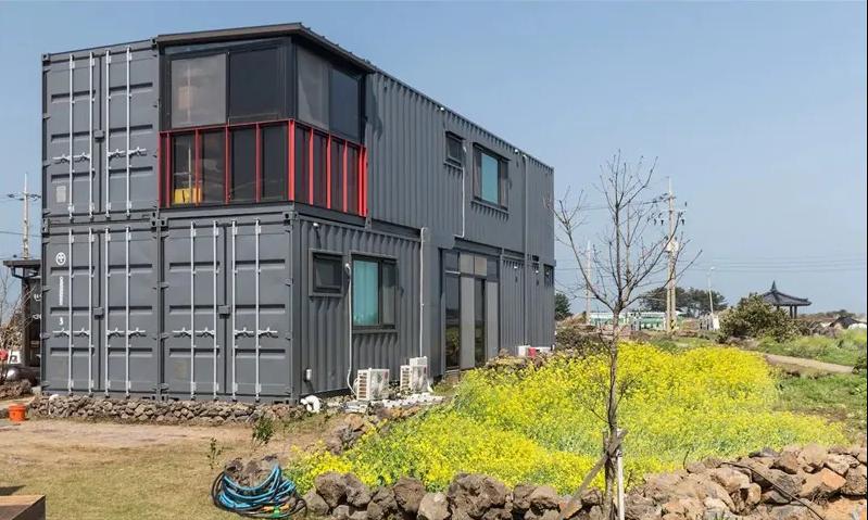 极简集装箱咖啡屋,怀旧音乐餐吧装修效果图