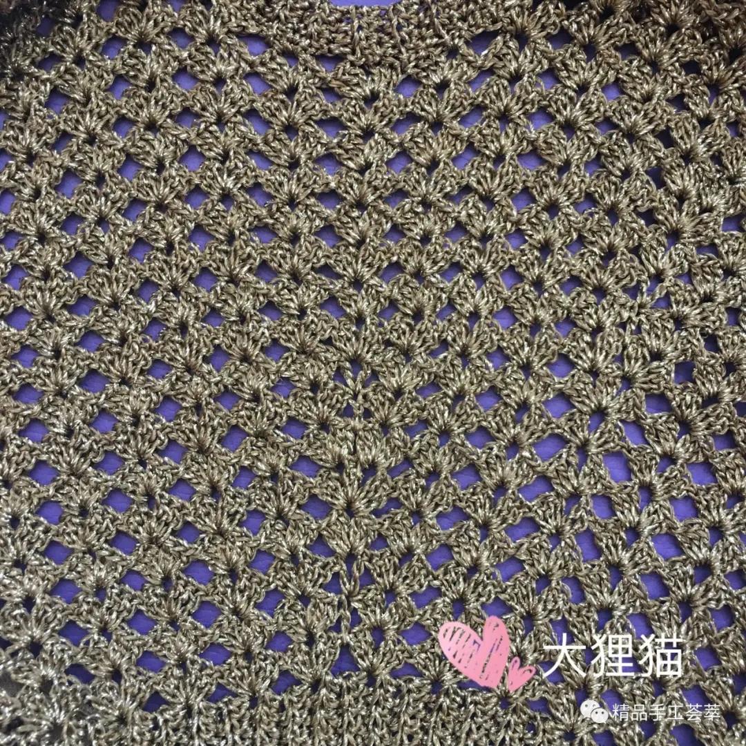 凤尾花半身长裙子的钩针教程,鱼尾裙的钩法教程