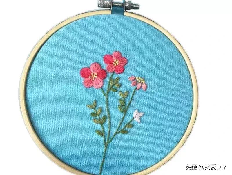 刺绣新手一步一步刺绣花,超详细的漂亮小花刺绣教程