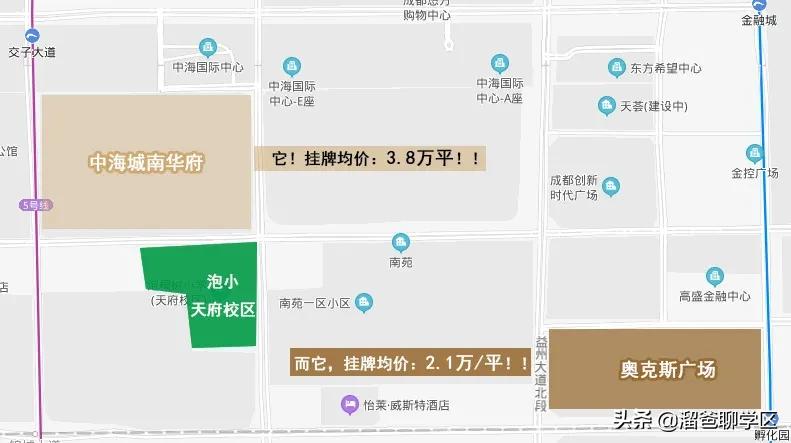 一条马路之隔房价差距大,相隔一条街房价差几倍