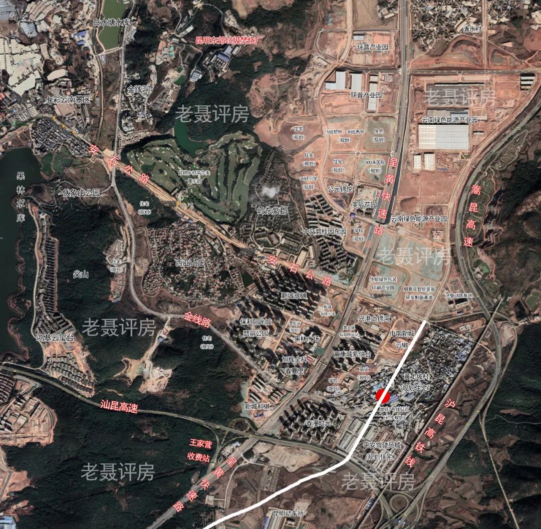 昆明经开区黄土坡地图,昆明经开区黄土坡规划图