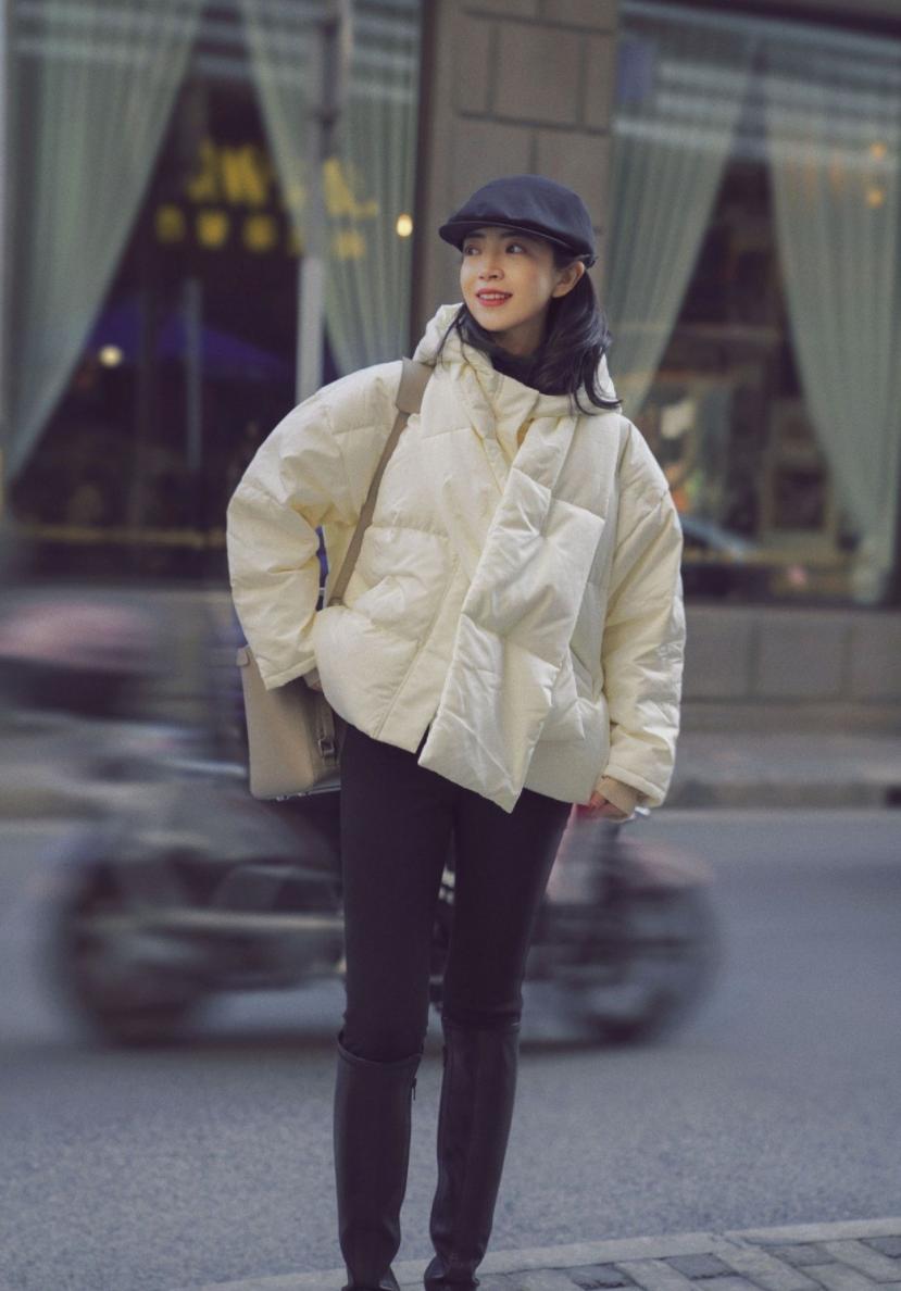 三木冬季羽绒服时尚穿搭,三木大衣怎么穿搭