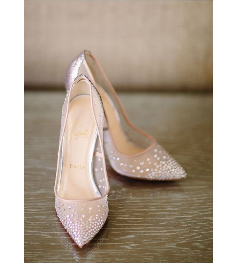 婚鞋bling,水晶鞋婚鞋明星同款