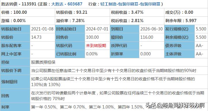 胜达转债申购价值分析,胜达转债中签