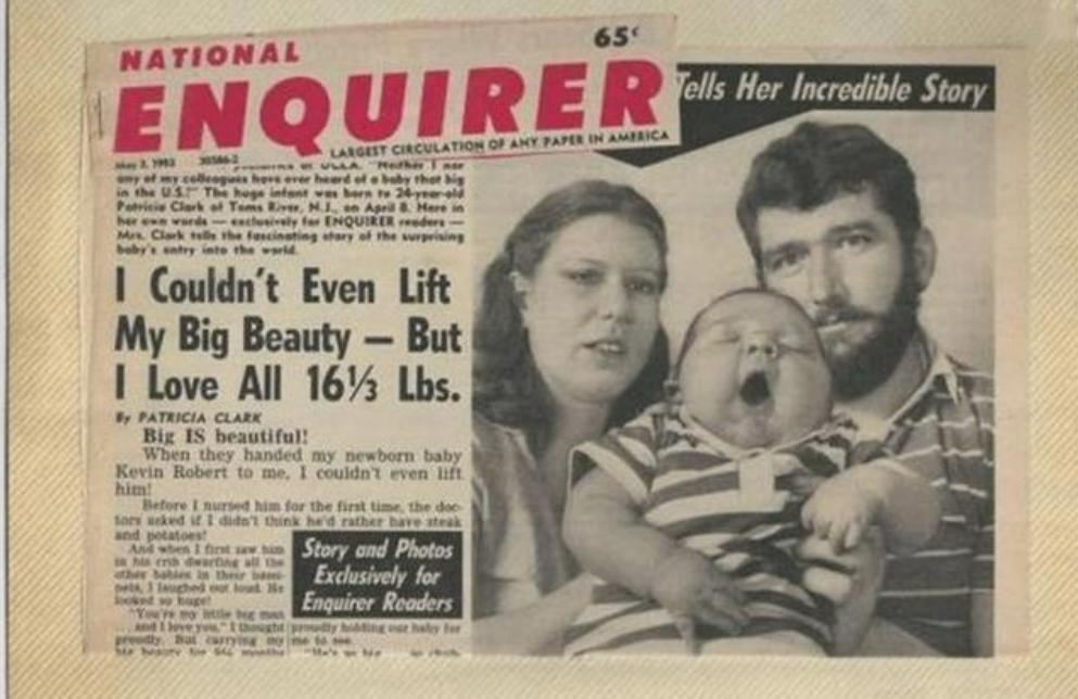 出生就轰动全美的巨婴,37年前那个14.5斤巨婴如今咋样了