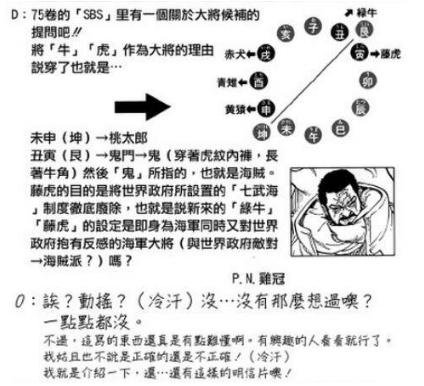 「桃花小议」957话分析之OP世界的传说