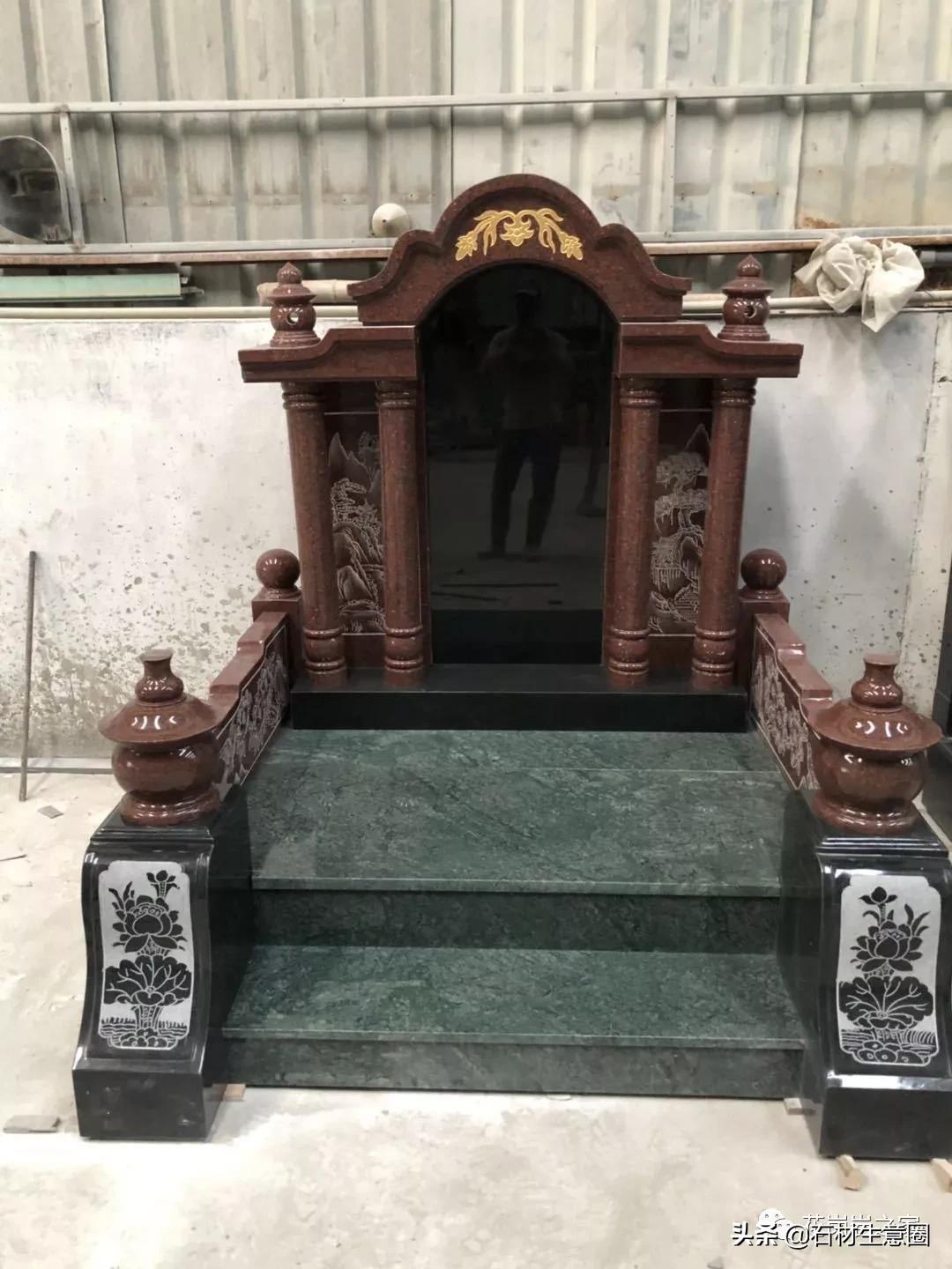 墓碑石材产地及价格,100种墓碑图片