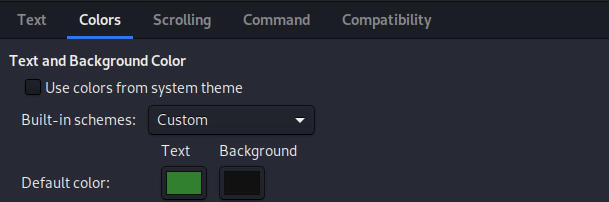 kali修改终端字体,如何将kali终端字体颜色改成绿色