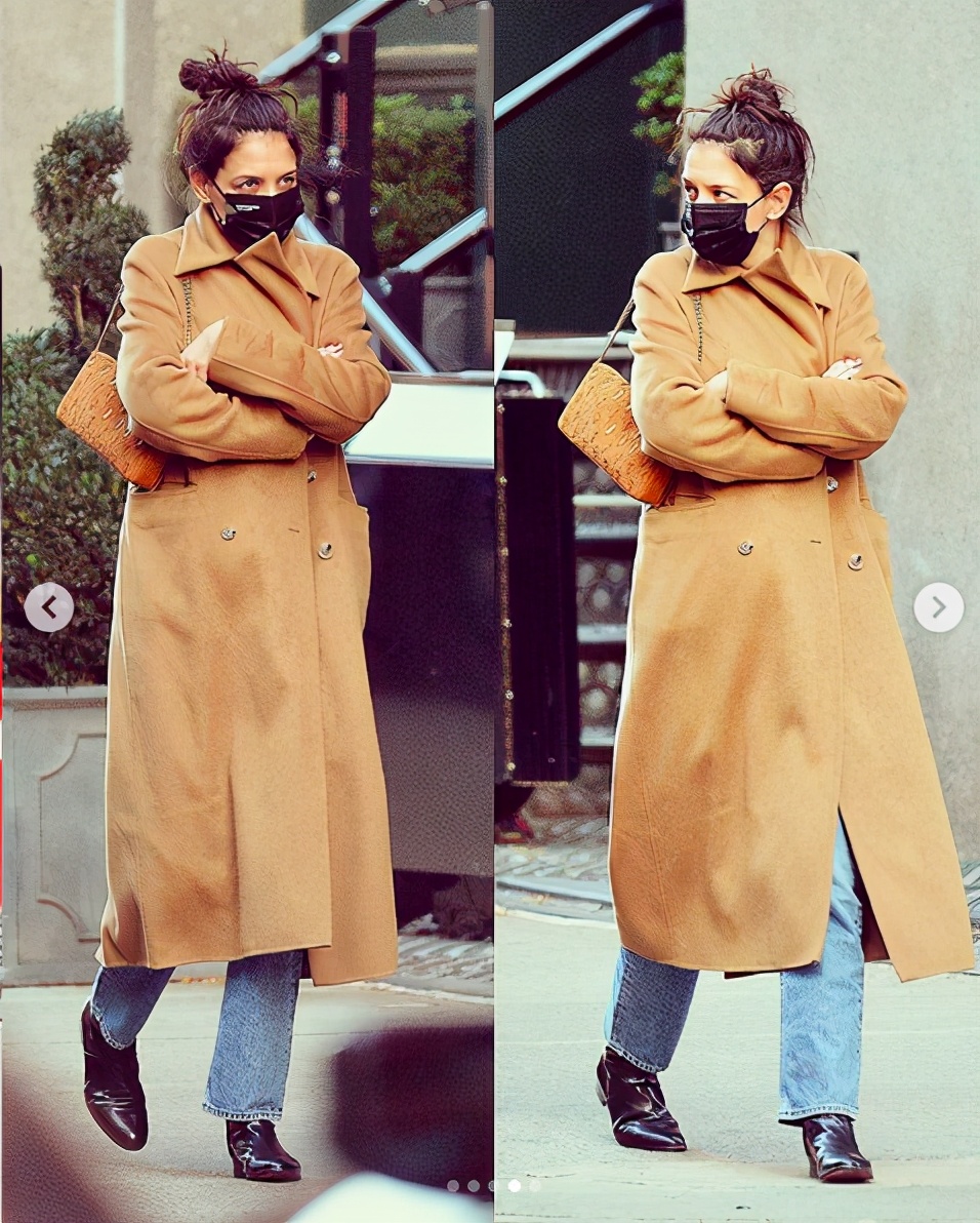 前汤嫂穷人百变穿搭术，一件驼色大衣撑起一个冬天，每次都不同