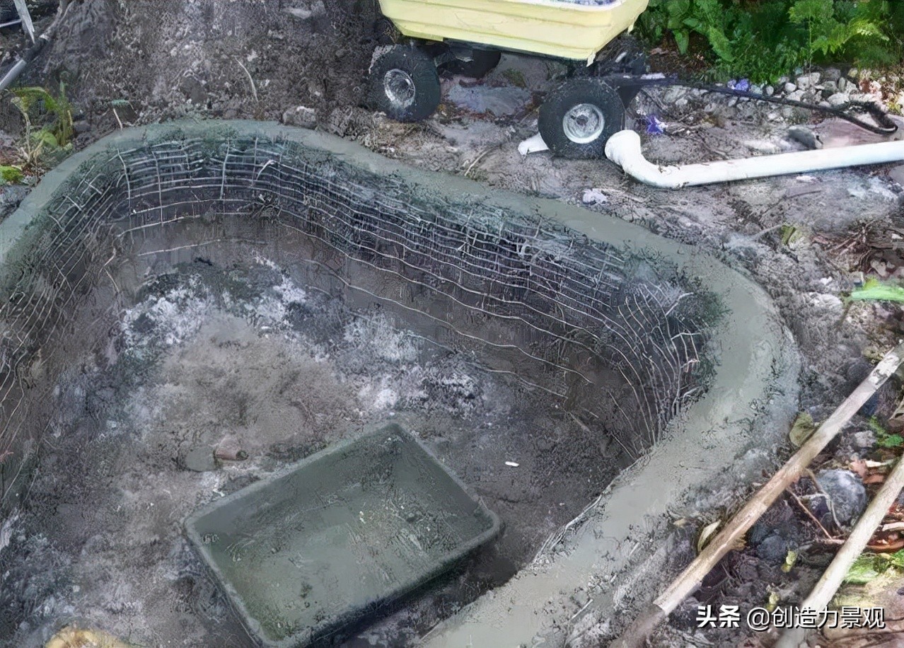 庭院喷泉水景制作,庭院自制大型喷泉水循环