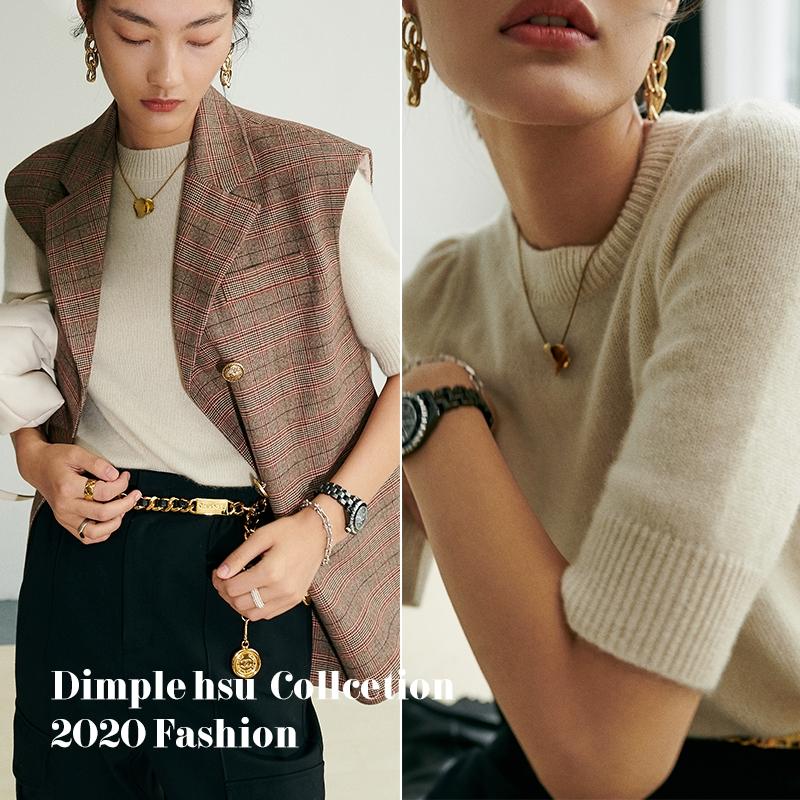 初秋时髦针织衫单品,初冬安哥拉高领条纹针织衫