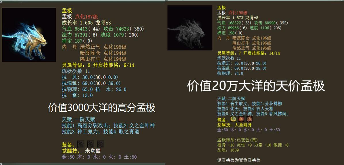 大话西游2:自古小熊出化无?盘点那些无法交易的终极宝宝