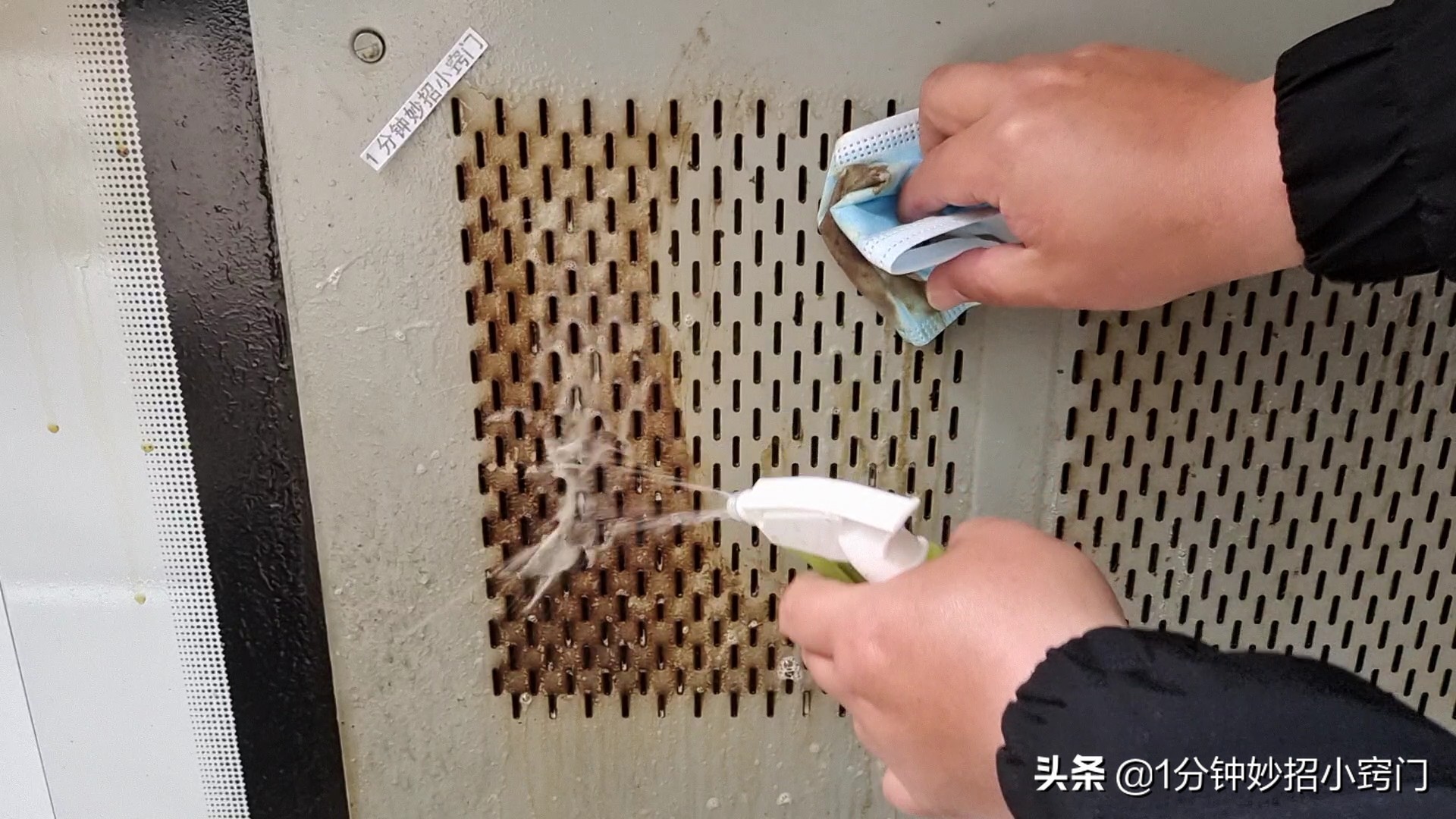 油烟机日常清洗教程,家里油烟机不管多脏一个口罩搞定