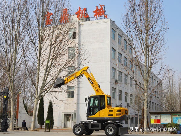 轮式挖掘机的缺点,嘉禾全液压轮式挖掘机