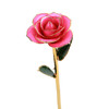 烤漆镀金玫瑰花深绿色送闺蜜送老师独特精美礼物