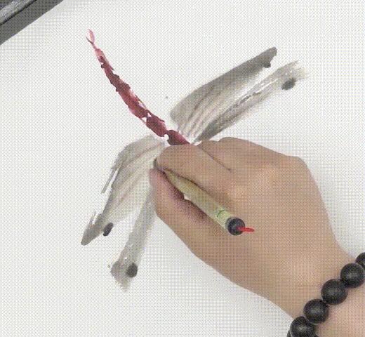 蜻蜓荷花图怎么画,夏天带有荷花蜻蜓的场景画法