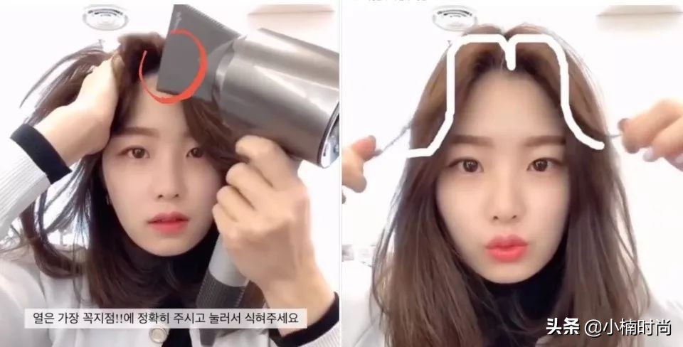 女士刘海发根吹蓬松全部教程,男生刘海扁塌如何让发根立起来