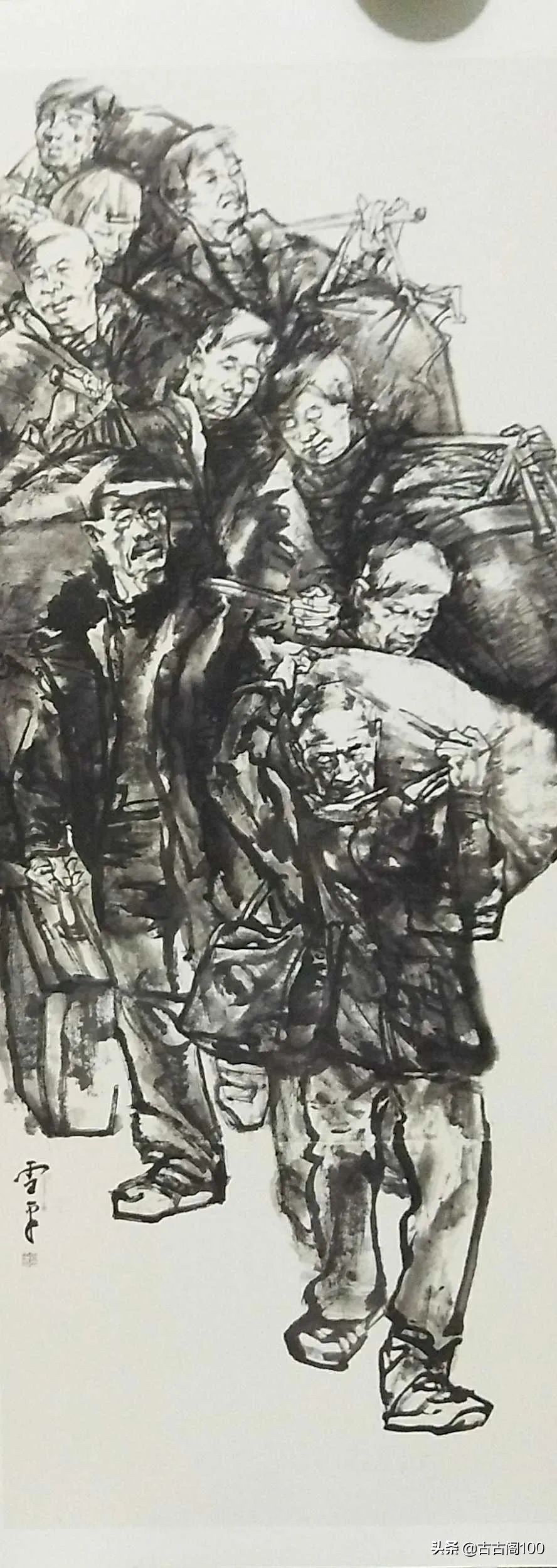 意笔人物高手蒋雪平