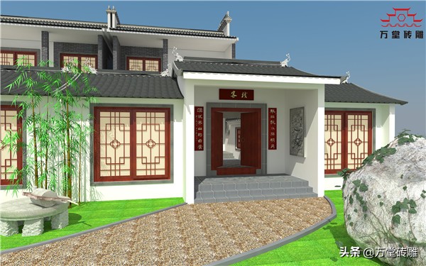 农村院子带门楼子装修风格大全,农村小院子装修影壁墙设计