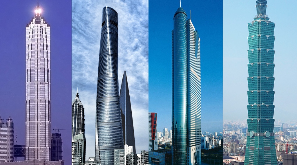 中国摩天大楼建筑历史,中国摩天大厦发展速度图