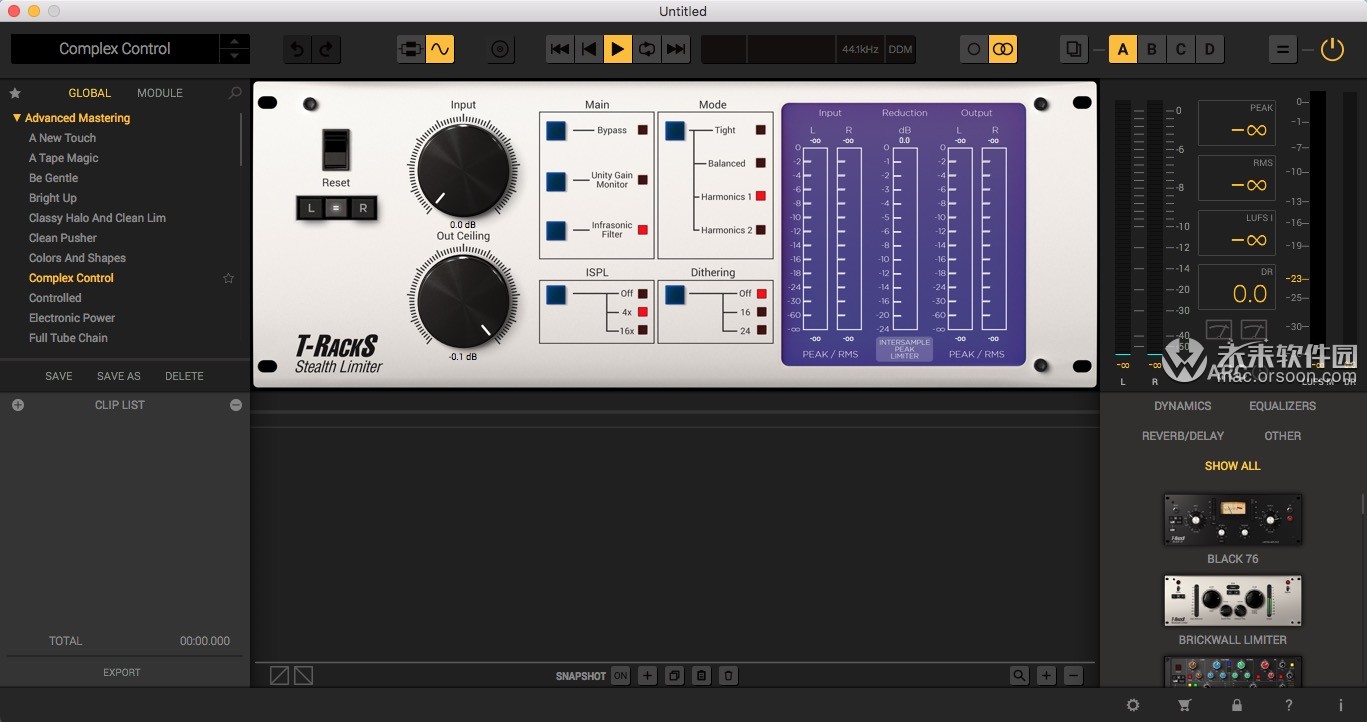 T-RackS5forMac,混音和母带处理插件