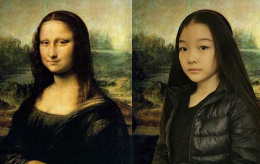 学生模仿的世界名画100幅人物,小学生模仿美术名画