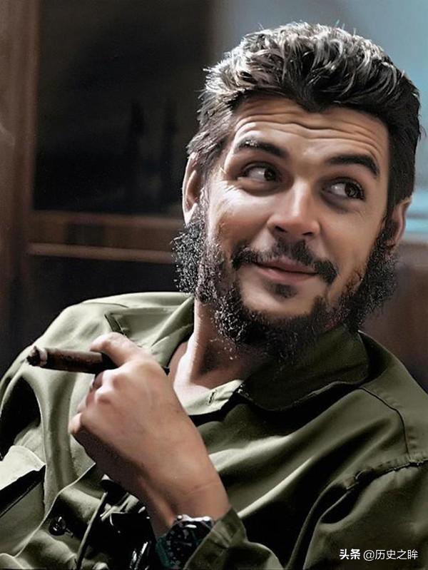 切格瓦拉光头照,格瓦拉抽雪茄照片