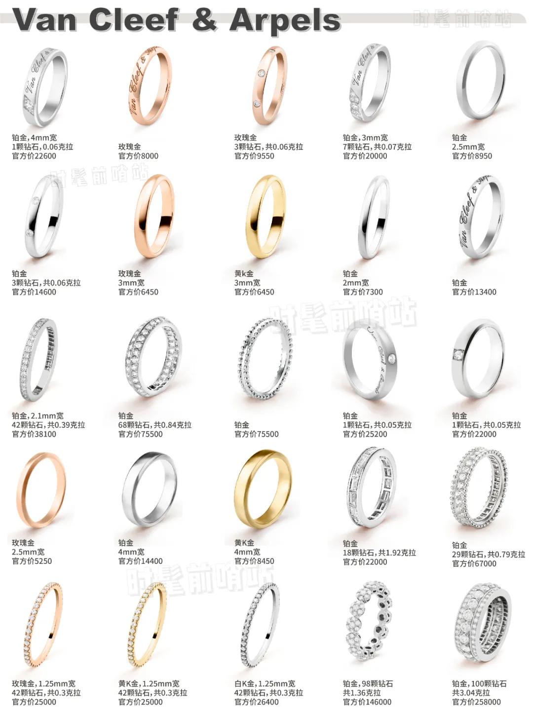 大牌婚戒对戒推荐,大牌经典对戒及价格