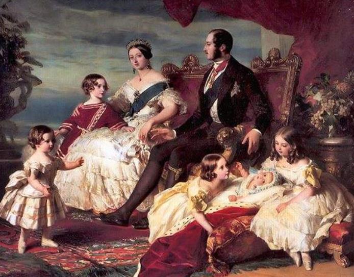 欧洲祖母维多利亚与英女王关系,维多利亚女王血友病遗传系谱图