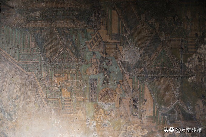 山西佛光寺里的壁画,山西的明清古建里面的壁画