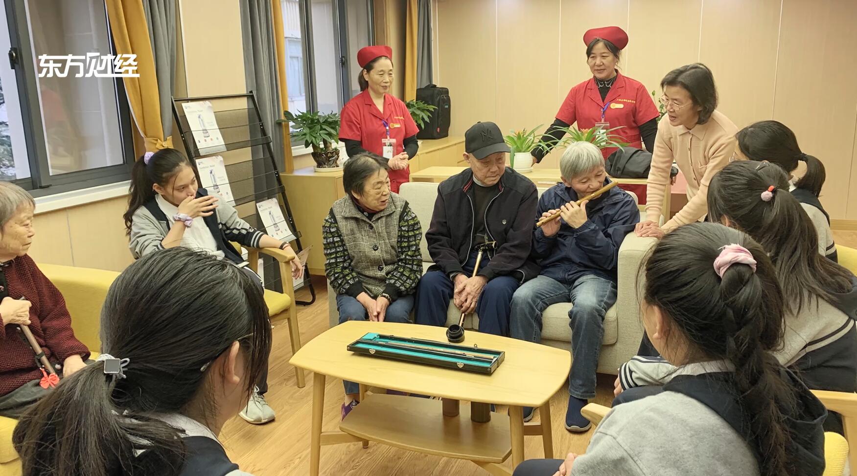 广特播报直播,母亲节上海长宁区金福养老院