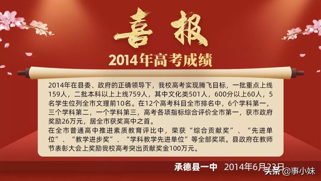 如果，你是承德县一中人