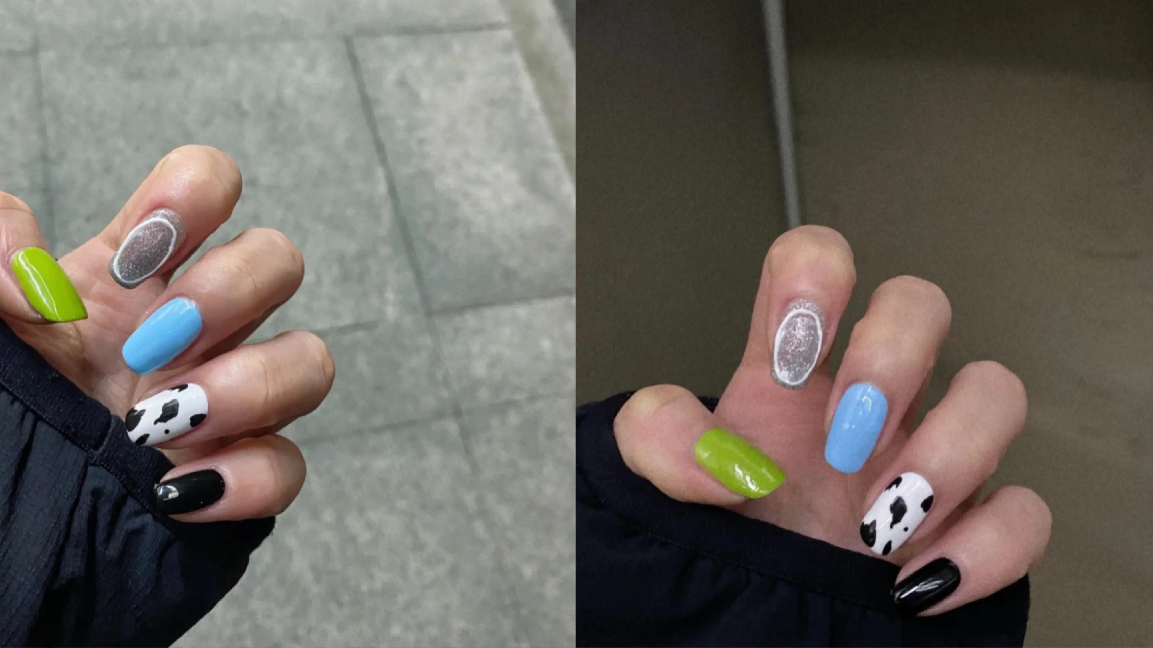 把春天画在指甲上吧,将春天画在指甲上