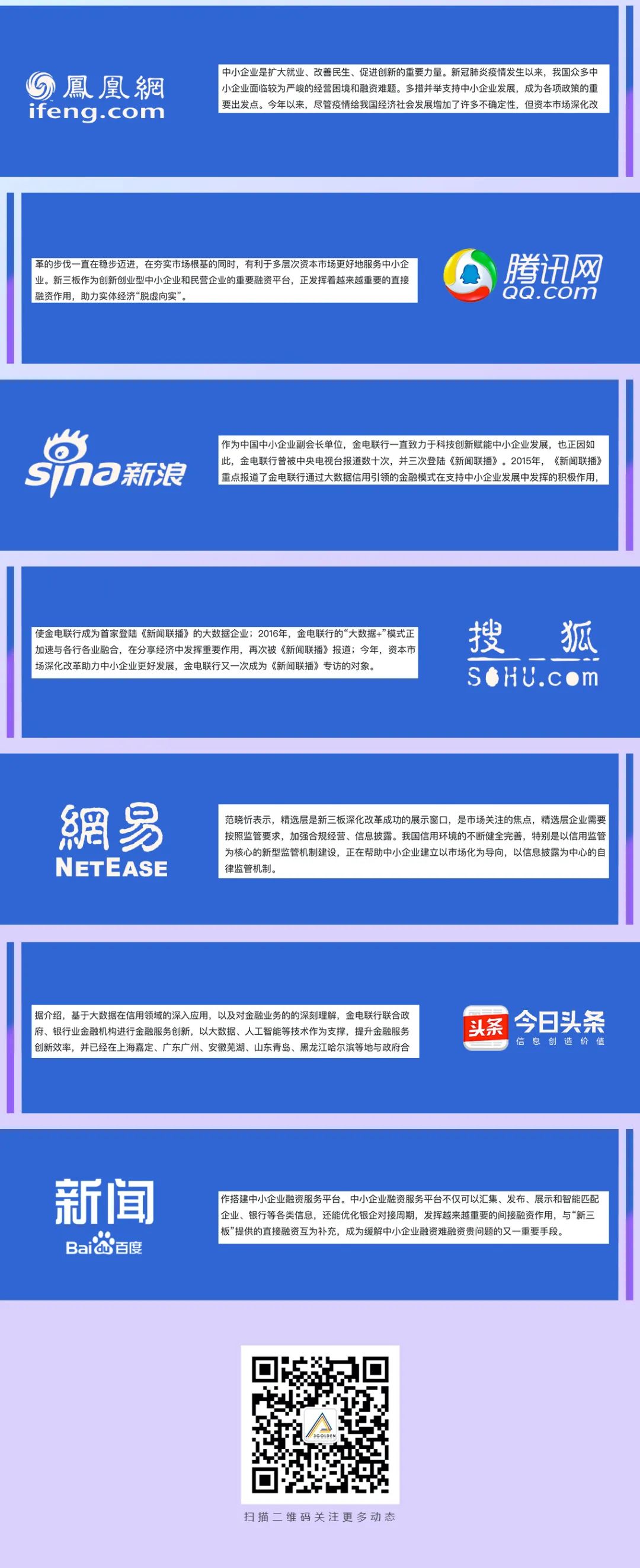 新三板“最佳拍档”!金电联行被多家媒体报道