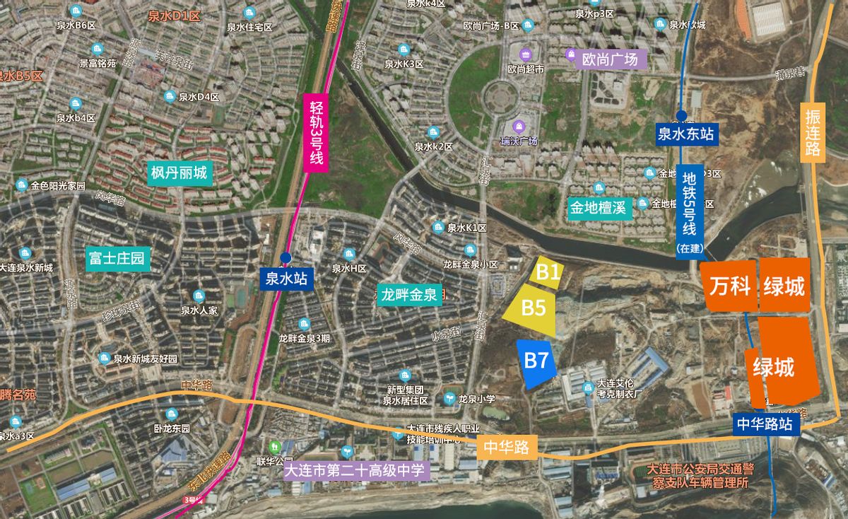 大连泉水轻轨旁新楼盘,大连最性价比新盘