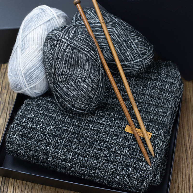 羊绒围巾线手工编织围巾教程,最近火的手工编织围巾